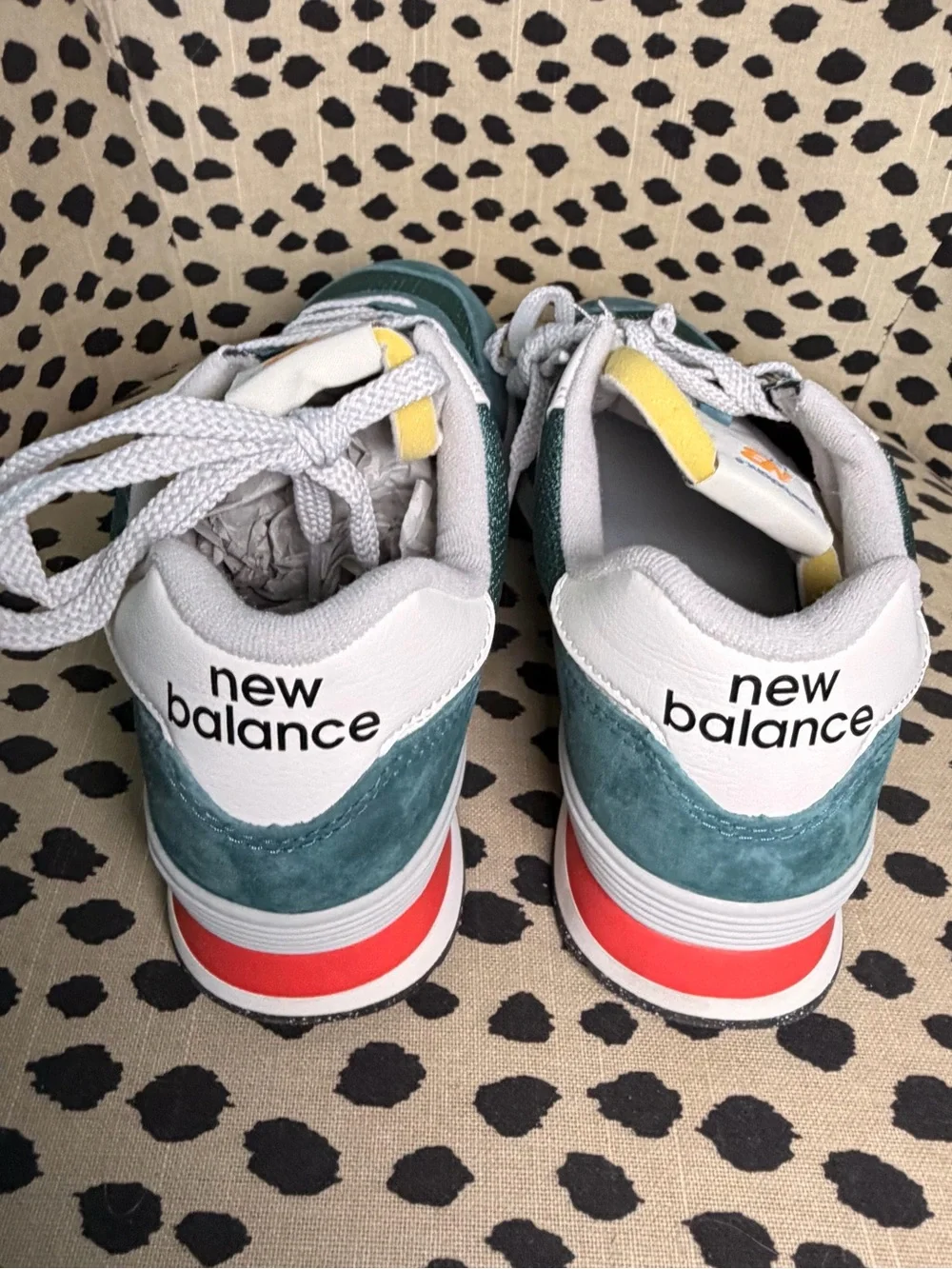 New Balance Teal & White 574 Classic Women's Sneakers